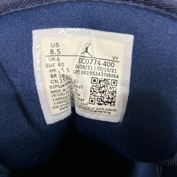 Nike Air Jordan 1 Low Game Royal, Women’s Size 8.5 - Picture 7 of 7